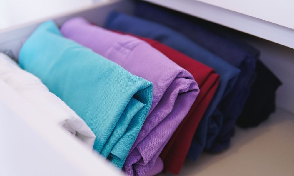 Store clothes by categoty organize your clothes